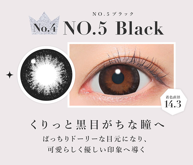 シークレットキャンディーマジックワンデー NO.5ブラック 20枚入 板野友美