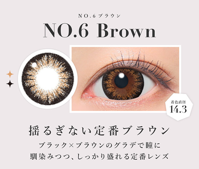 シークレットキャンディーマジックワンデー NO.6ブラウン 20枚入 板野友美