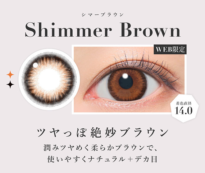 シークレットキャンディーマジックワンデー シマーブラウン 20枚入 板野友美