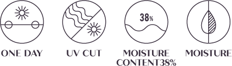 ONE DAY/UV CUT/MOISTURE CONTENT38%/MOISTURE