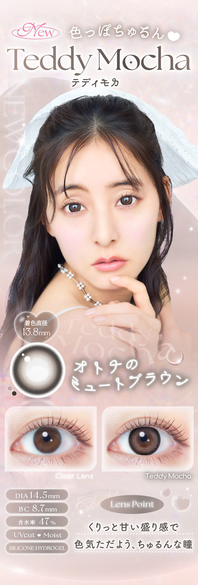 エバーカラーマンスリー テディモカ 2枚入 新木優子