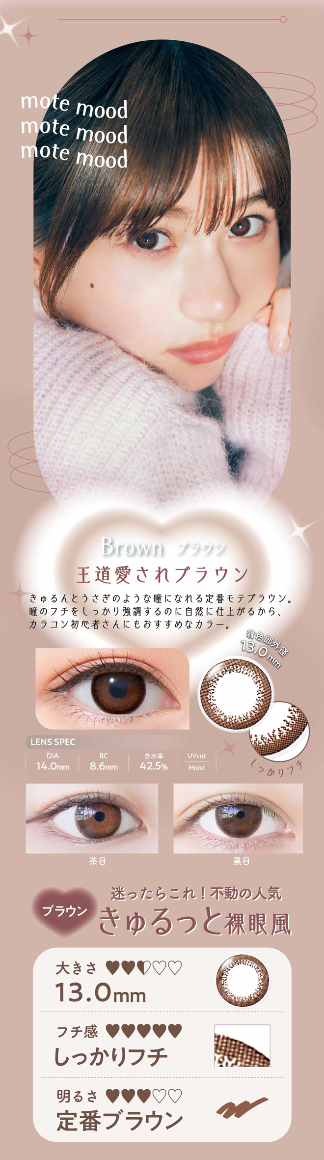 ネオサイトワンデーリングUV ブラウン 30枚入 NeoSight1day Ring UV