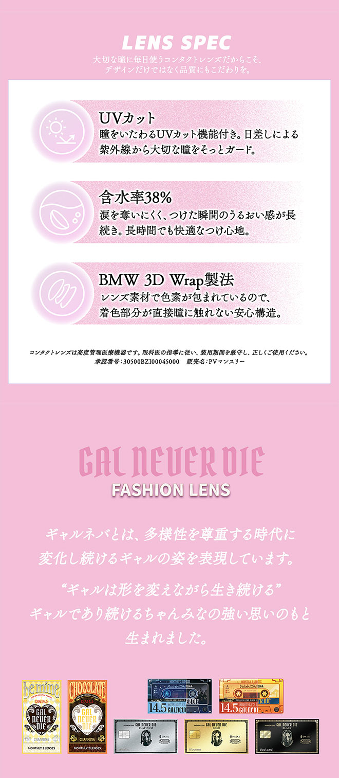 ギャルネバーダイマンスリー ビーマイン 2枚入 ちゃんみな