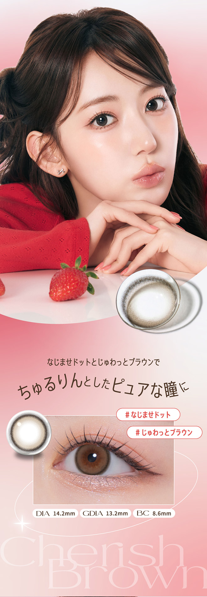 モラクワンデー チェリッシュブラウン 10枚入 宮脇咲良